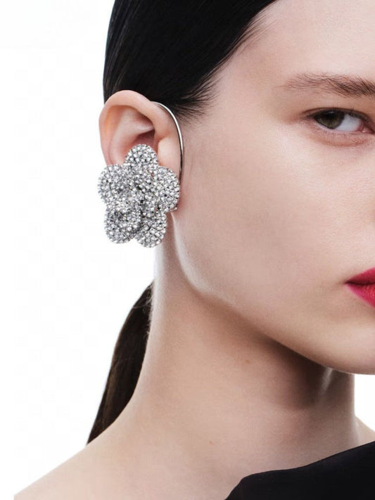 Ishhaara Camellia Arc Earring