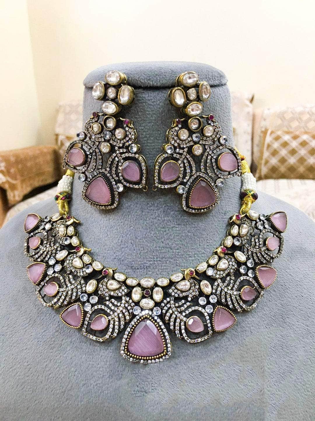 Ishhaara Carved Kundan Stone Necklace