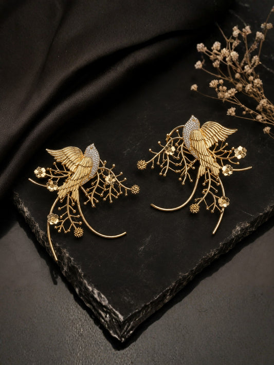 Ishhaara Cascade Bird Earcuff Earring