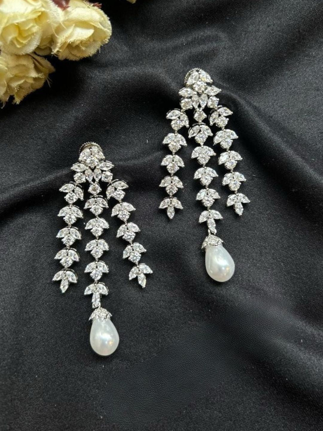 Ishhaara Cascade Drop Earrings