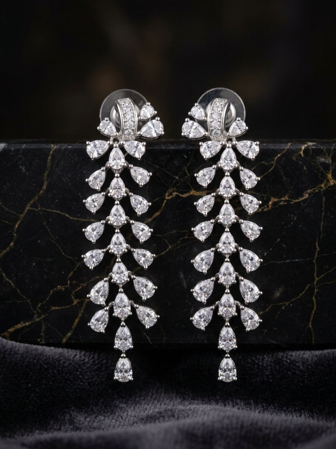 Ishhaara Cascading Drop Earrings