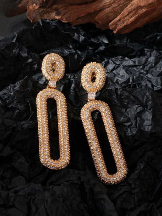 Ishhaara Chainlink Geometric Earring