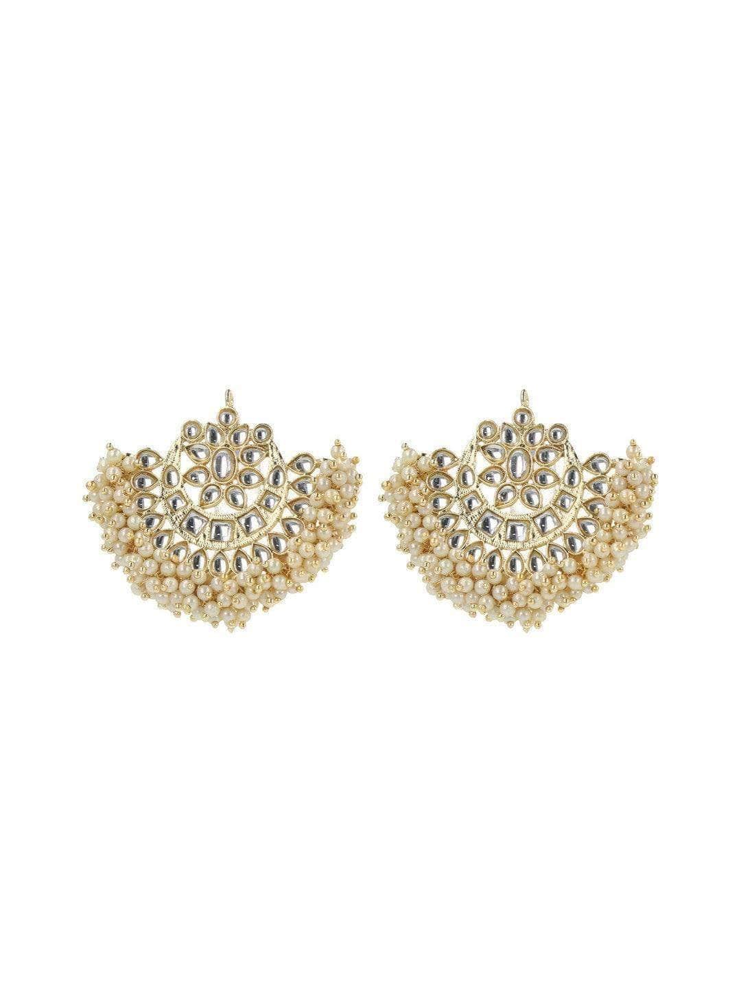 Ishhaara Chandbali Motif Earrings