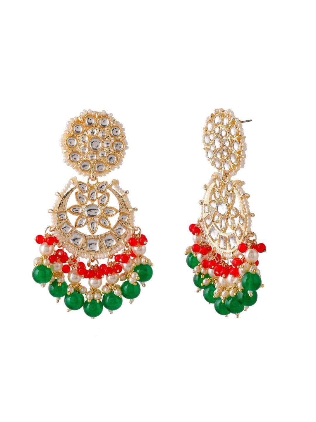 Ishhaara Chandbali Multicolor Kundan Earring