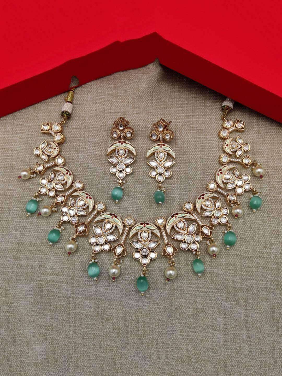 Ishhaara Chandbali Paradise Necklace Set