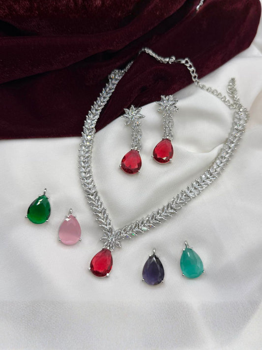 Ishhaara Changeable Stone Choker Necklace