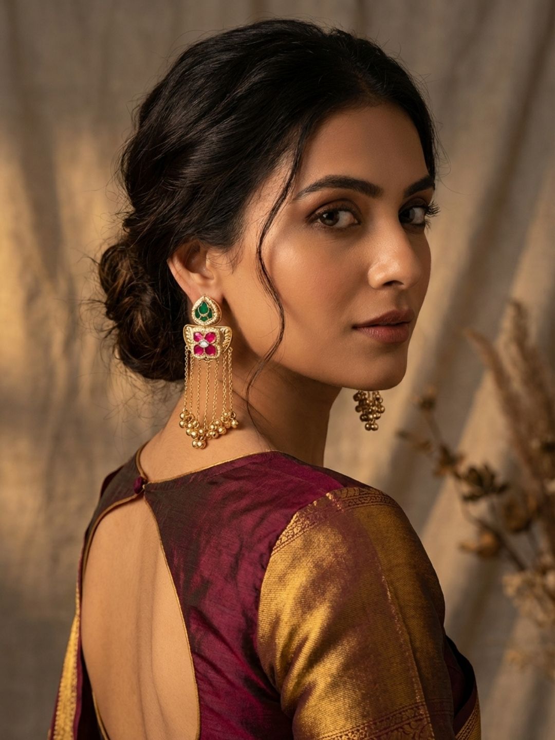 Ishhaara Chromatic Cascade Dangle Earring
