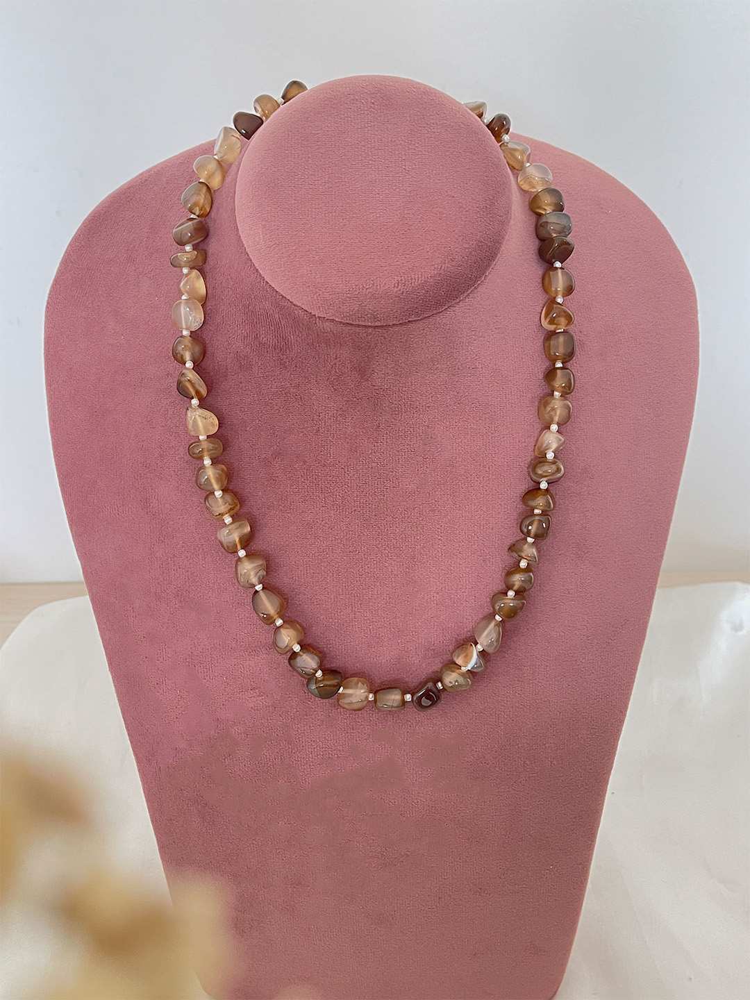 Ishhaara Chunky Camel Brown Necklace