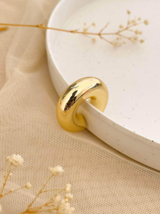 Ishhaara Chunky Gold Ear Cuff Earrings