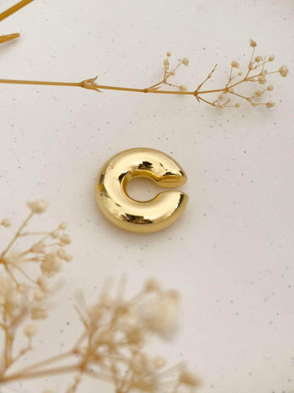 Ishhaara Chunky Gold Ear Cuff Earrings