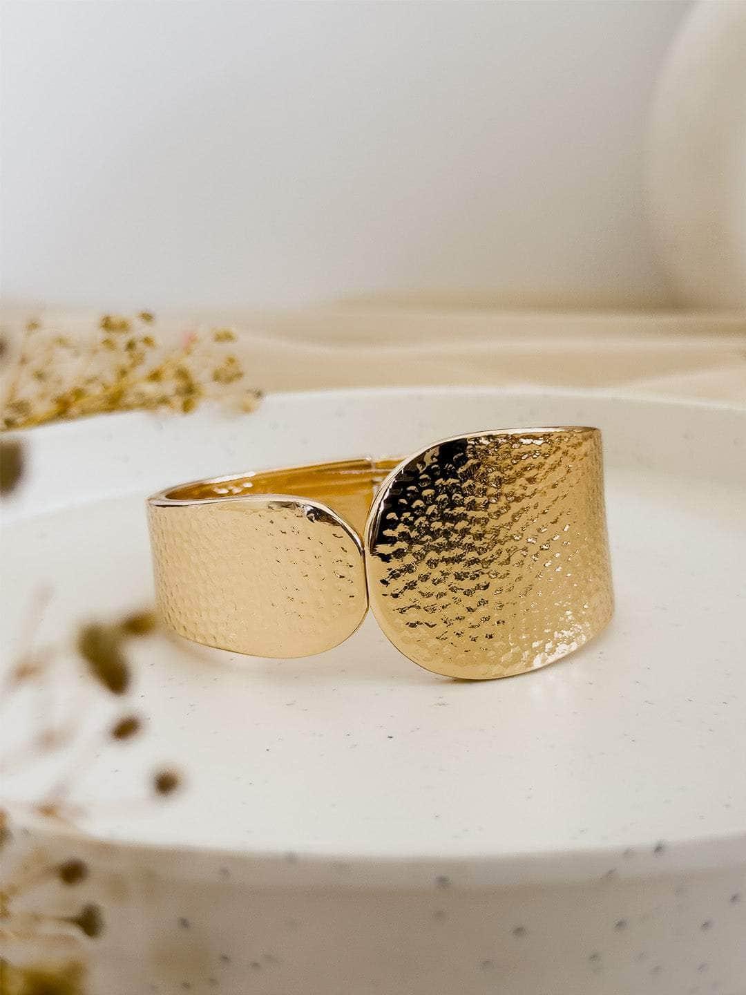 Ishhaara Chunky Thick Opening Twist Angel Feather Cuff