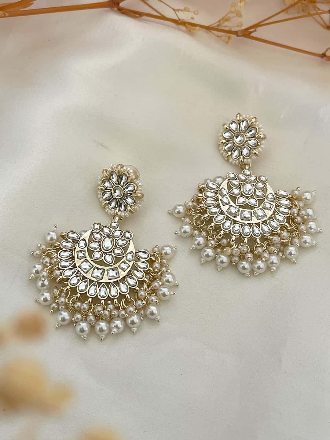 Ishhaara Classic Chandbali Earrings