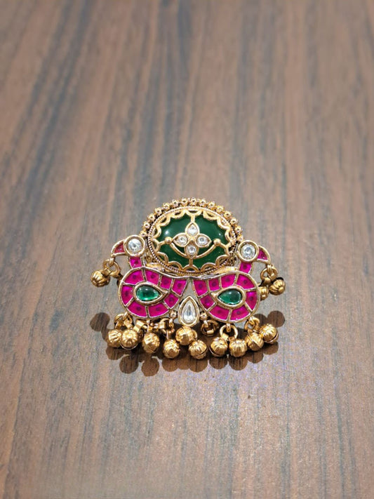 Ishhaara Classic Peacock Statement Ring