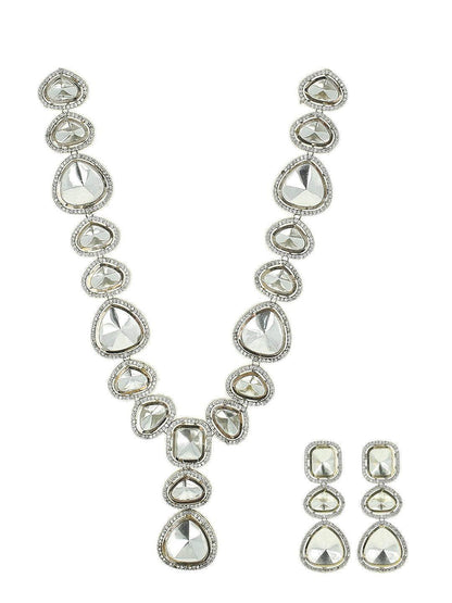 Ishhaara Classic Polki Necklace Set