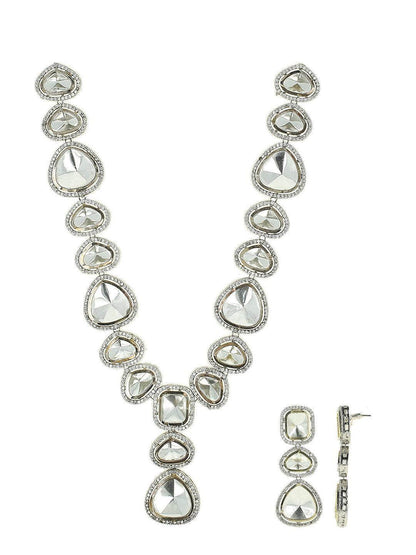 Ishhaara Classic Polki Necklace Set