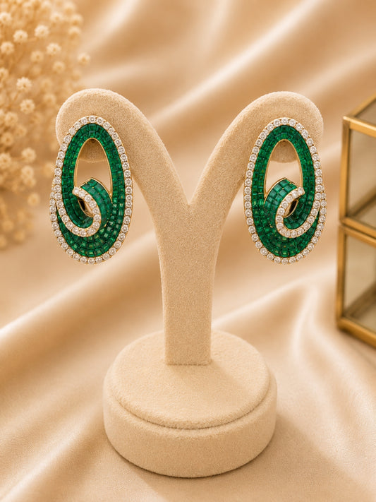 Ishhaara Classy Oval Earrings