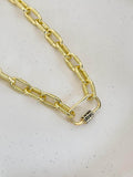 Ishhaara Clipper Necklace Simple Big Chain