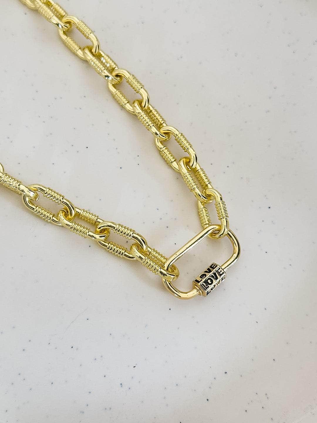 Ishhaara Clipper Necklace Simple Big Chain