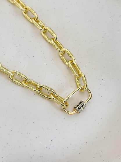 Ishhaara Clipper Necklace Simple Big Chain