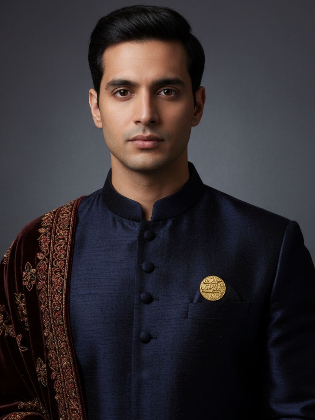 Ishhaara Coin With Sign Of Libra Brooch