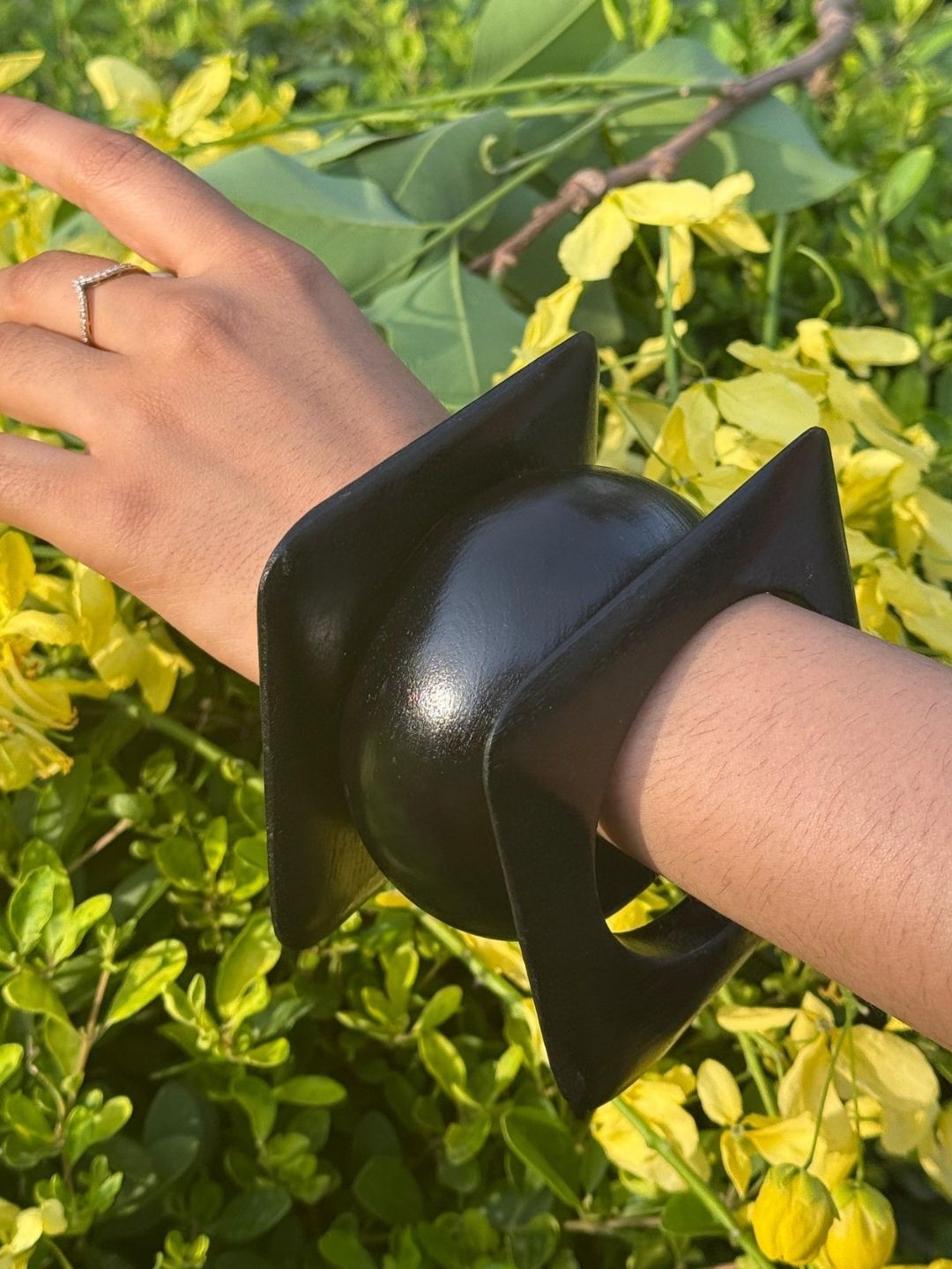 Ishhaara Combo Of 3 Wooden Bangles