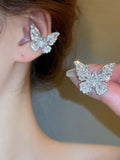 Ishhaara Combo Of Butterfly No Pierced Ear Clip And Ring