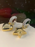 Ishhaara Confetti Heart Earrings