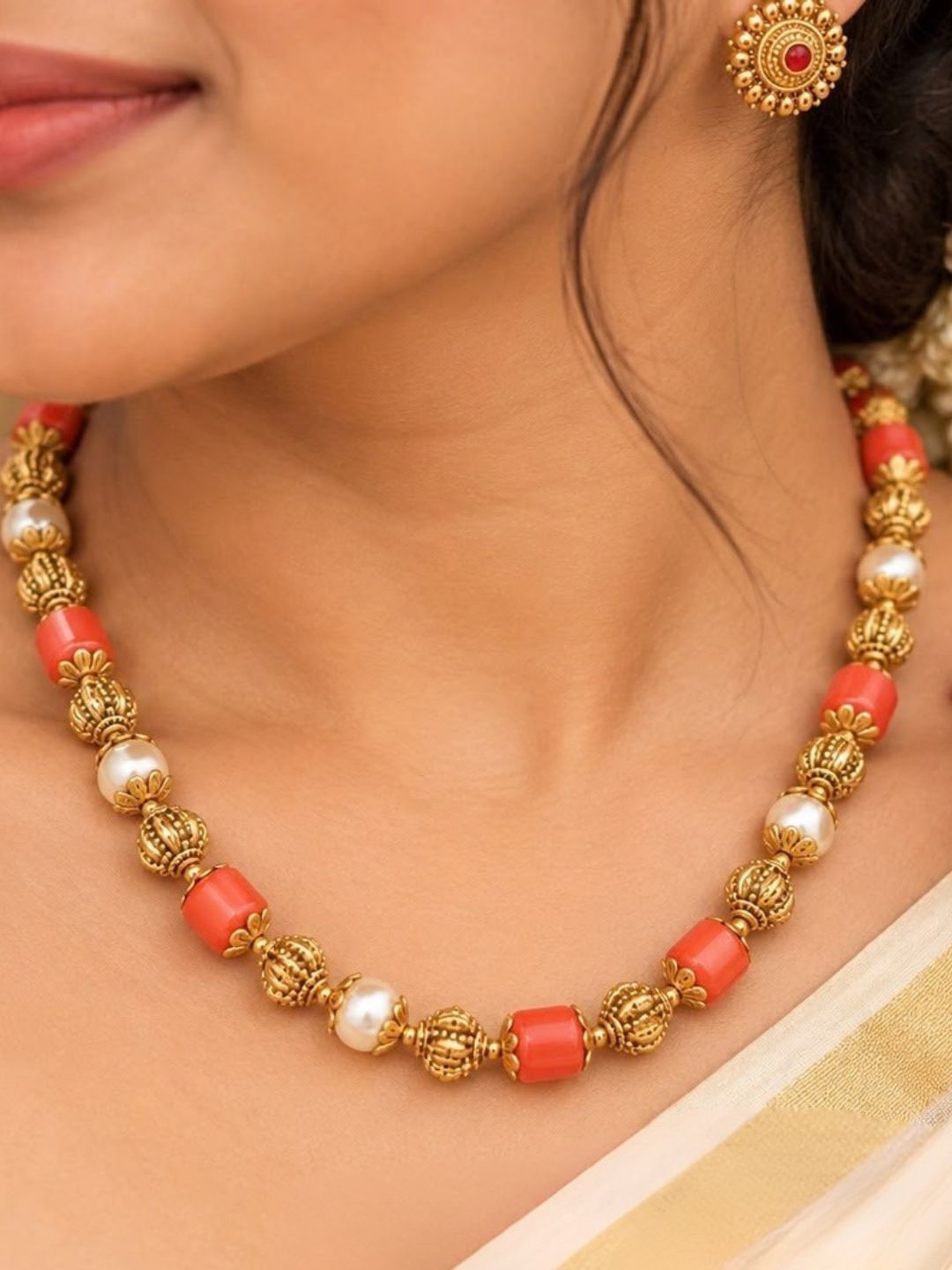Ishhaara Coral Beads Mala