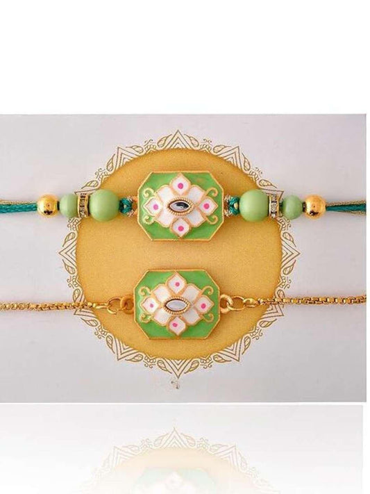 Ishhaara Couple Bracelet Rakhi Set For Bhaiya Bhabhi