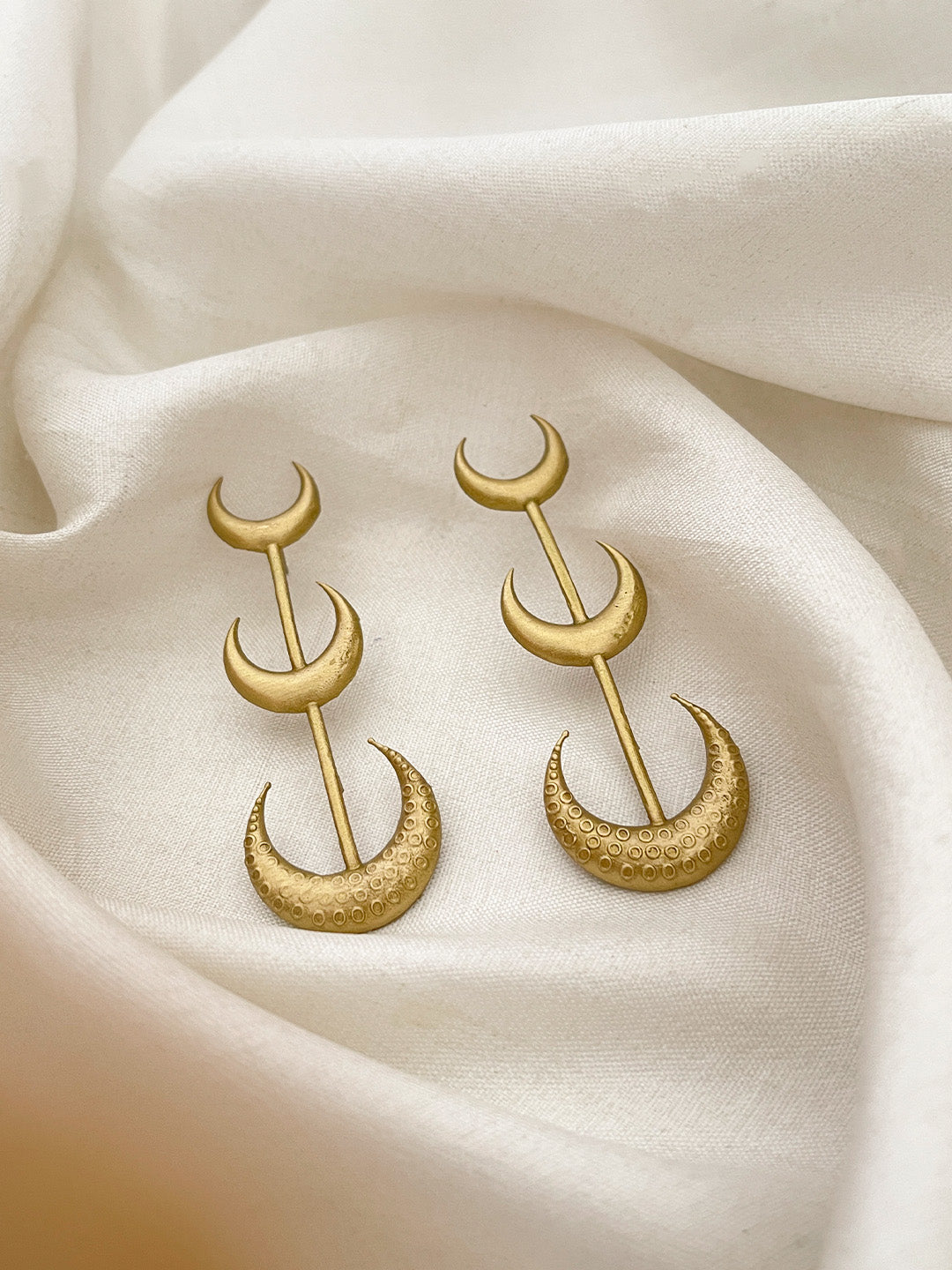 Ishhaara Crescent Moon Earrings