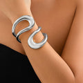 Ishhaara Crescentcurl Chunky Cuff Bracelet