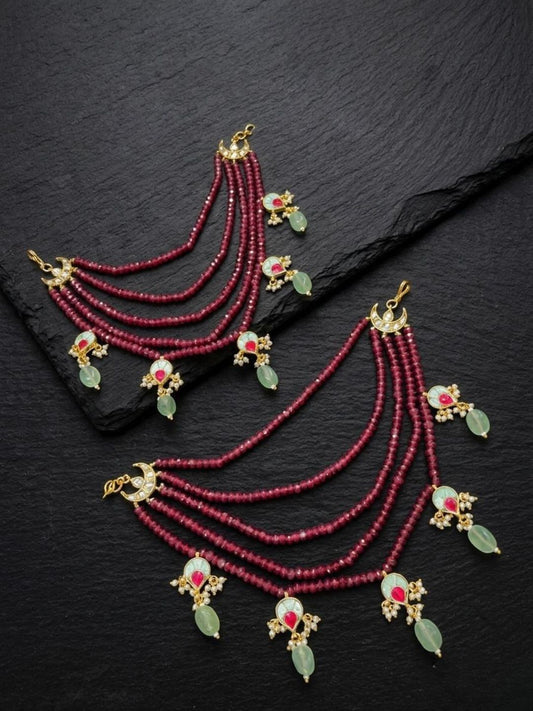 Ishhaara Crystal Beads Ear Chains