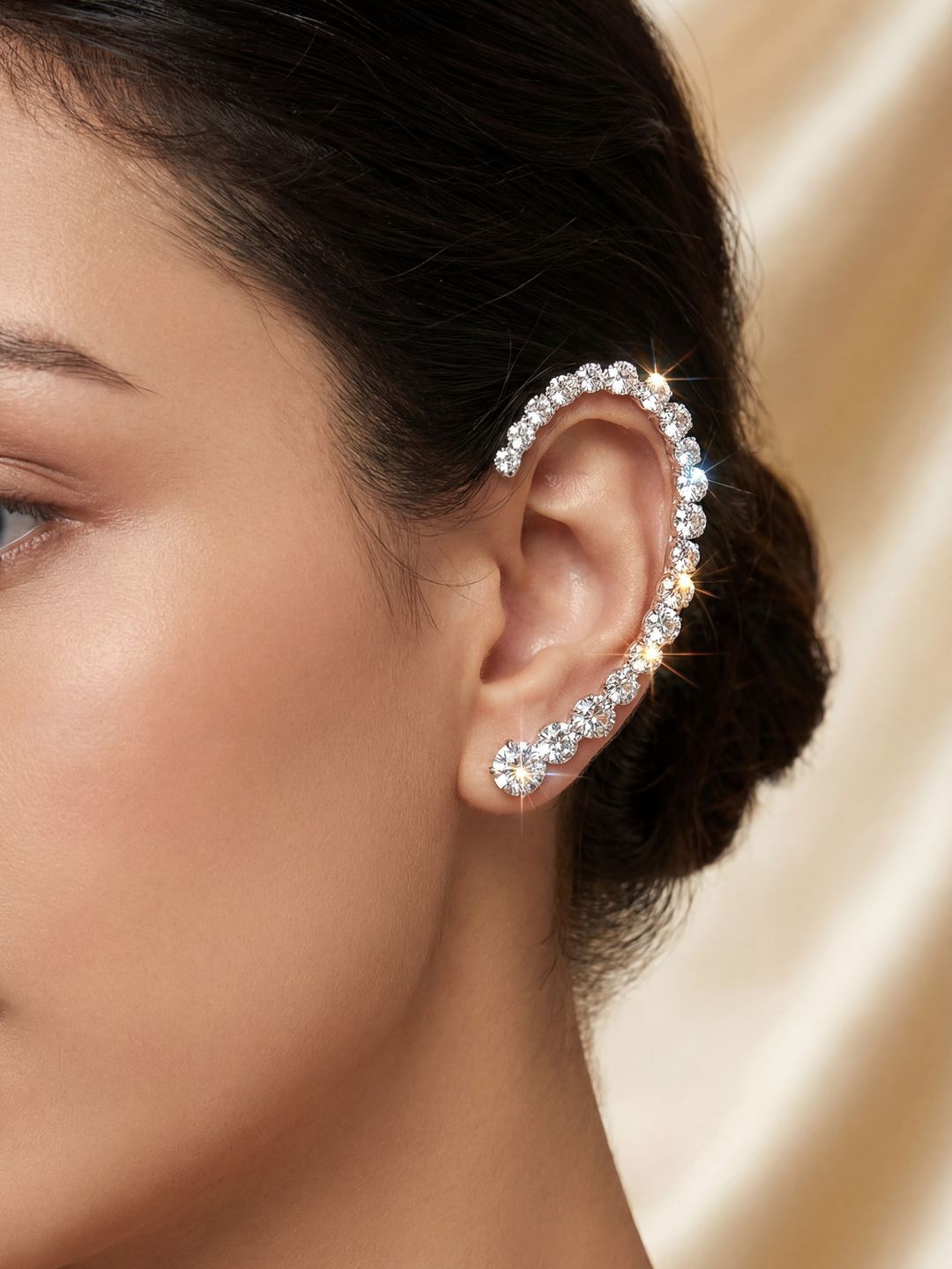 Ishhaara Crystal Earcuff Earrings