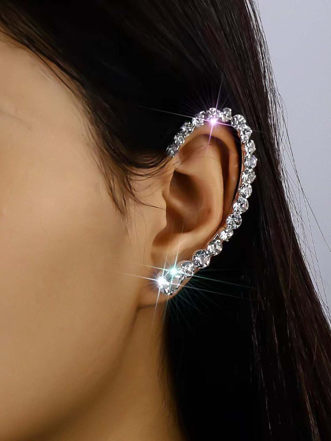 Ishhaara Crystal Earcuff Earrings