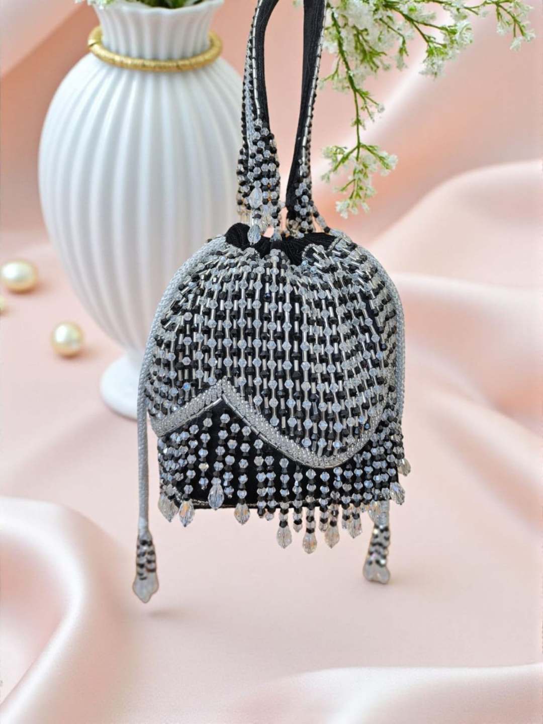 Ishhaara Crystal Fringe Potli