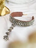 Ishhaara Crystal Tiara Hair Band With Maang Tikka