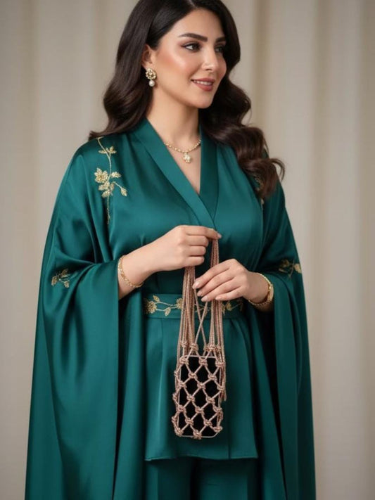 Ishhaara Crystal Weave Metallic Phone Sling