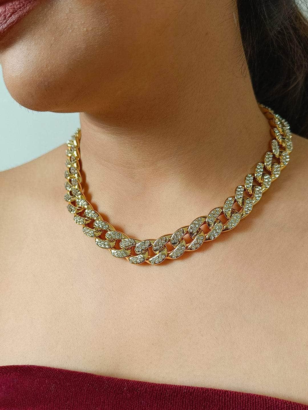 Ishhaara Cuban Link Chain Necklace