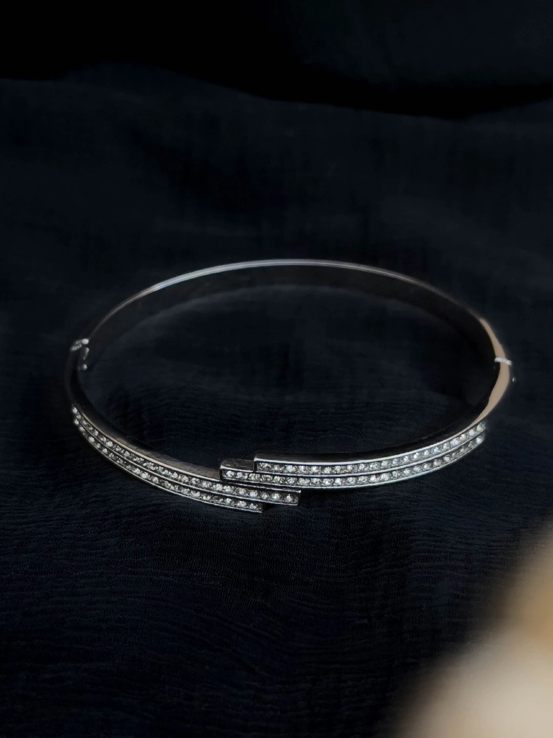 Ishhaara Cubic Zirconia Cuff Bracelet