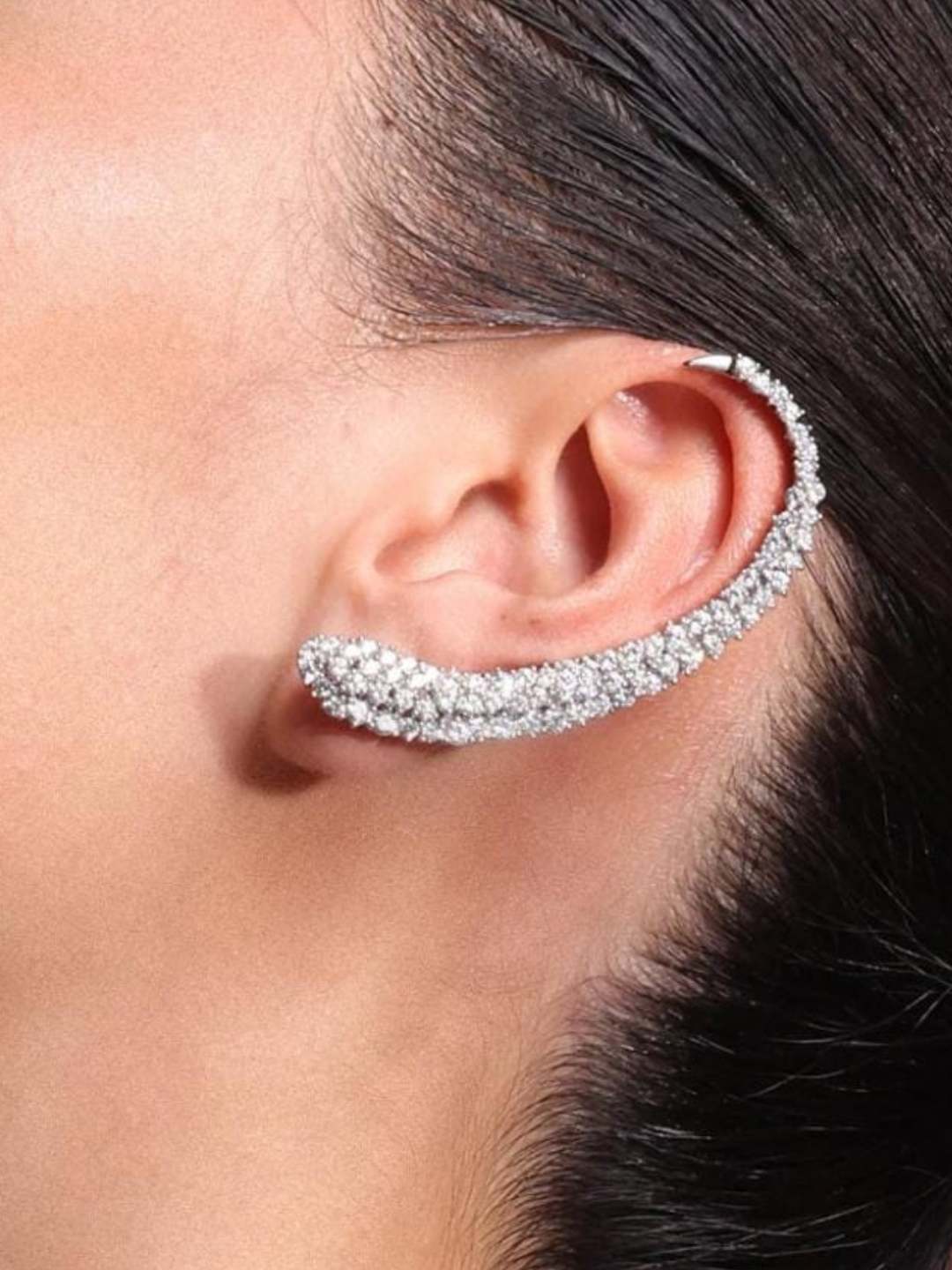 Ishhaara Cubic Zirconia Ear Cuffs