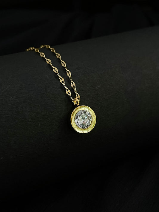 Ishhaara Cubic Zirconia Pendant Necklace