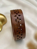 Ishhaara Cut Wood Bangle Bracelet