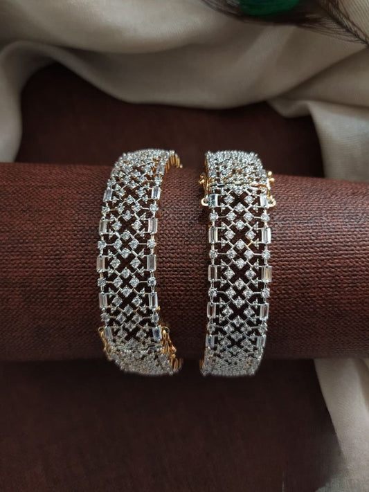 Ishhaara Cut Work Stone Bangles