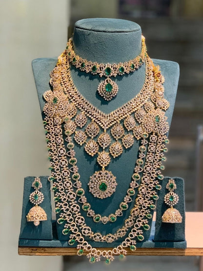 Ishhaara Kundan Temple Long Necklace Set — handcrafted Indian jewellery - view 2