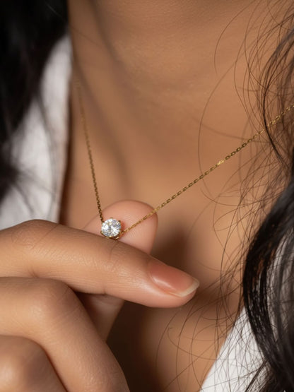 Ishhaara Dainty Diamond Necklace