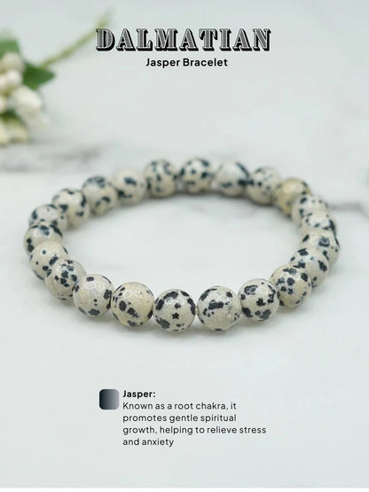 Ishhaara Dalmatian Jasper Bracelet
