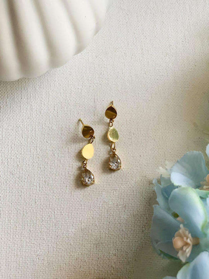 Ishhaara Dangling Tear Drop Earrings