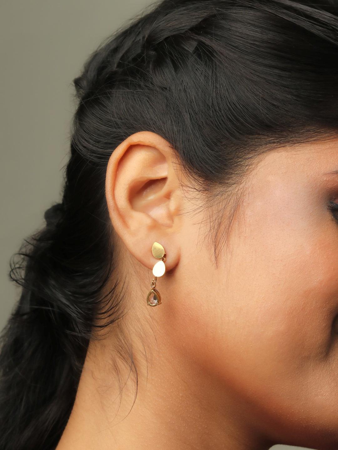 Ishhaara Dangling Tear Drop Earrings