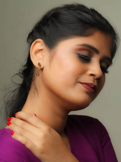 Ishhaara Dangling Tear Drop Earrings