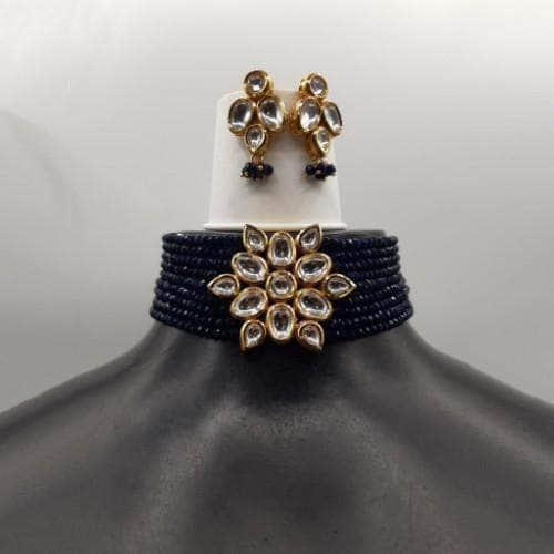 Ishhaara Kundan Patch Choker And Earring Set
